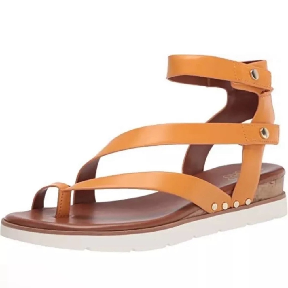Franco Sarto Womens Daven Sport Bottom Sandals In Mustard